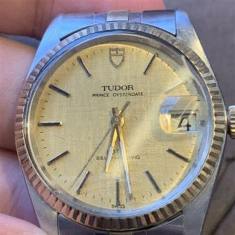 tudor prince oysterdate rotor self winding gold